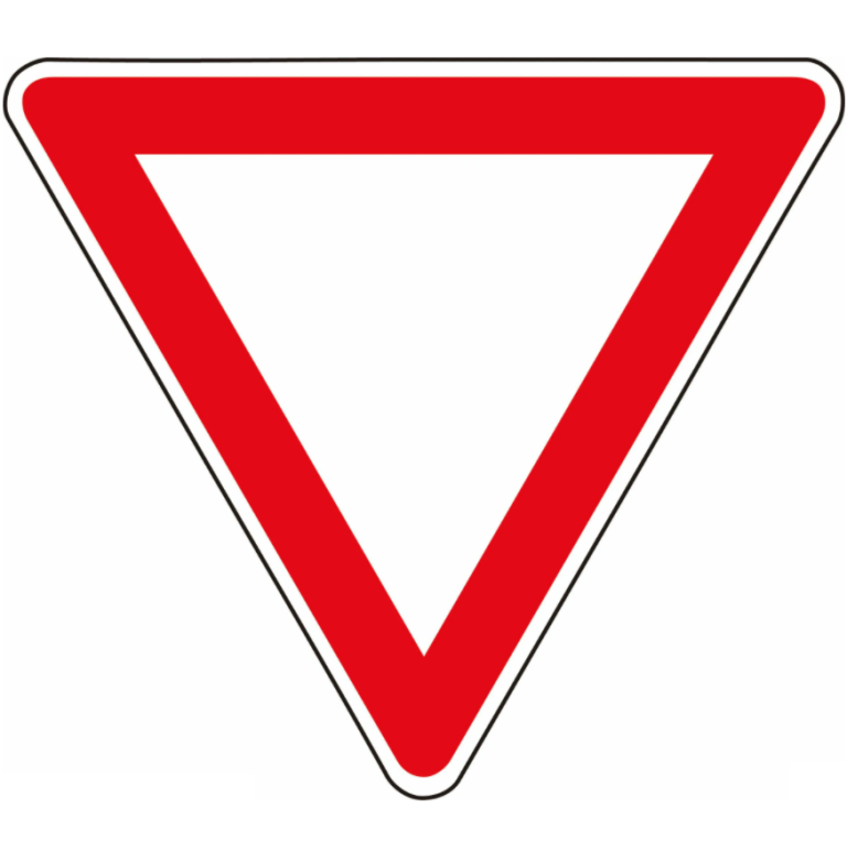 Знак 2.4. Уступите дорогу