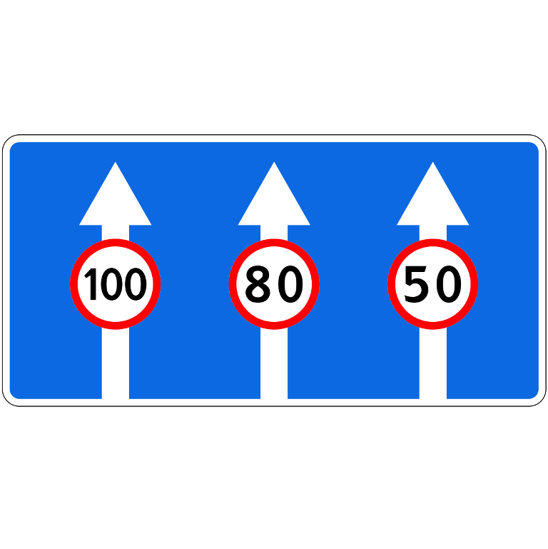 Знак 5.15.8. Число полос