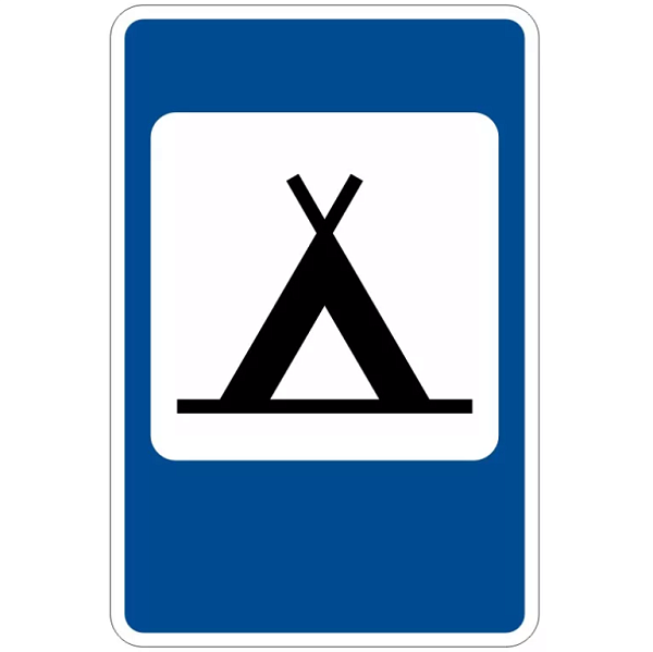 Знак 7.10. Кемпинг