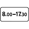 Знак 8.5.4. Время действия