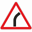 Знак 1.11.1. Опасный поворот (правый)