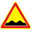 Временный знак 1.16 Неровная дорога